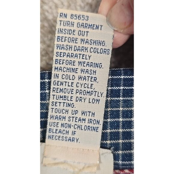 Koret City Blues Vintage Chambray Patchwork Vest Cottagecore Country Stars Sz XL - Picture 9 of 11